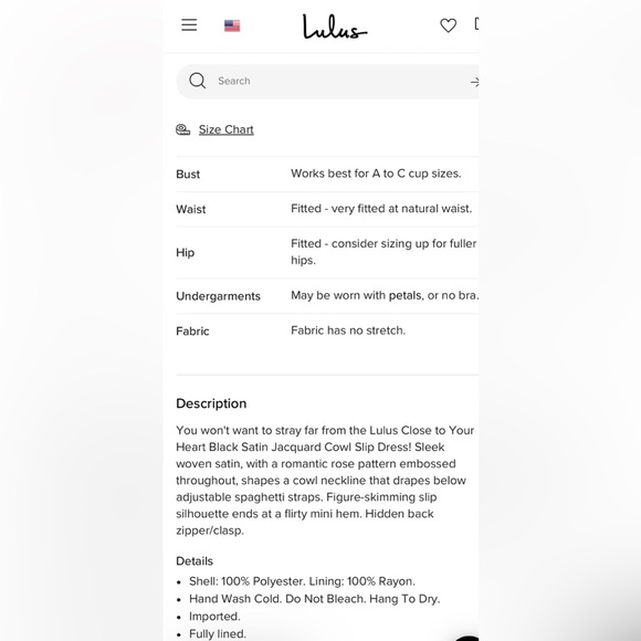 NWT Lulus Close to Your Heart Black Satin Jacquard Cowl Neck Slip Dress - Picture 5 of 10